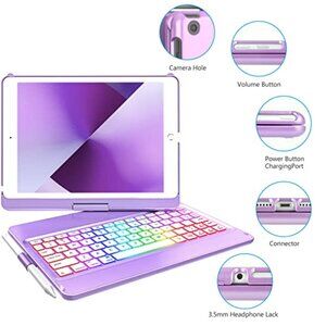 Keyboard Case for iPad 10.2 inch 9th Gen 2021 iPad 8th Generation 2020 iPad FSL